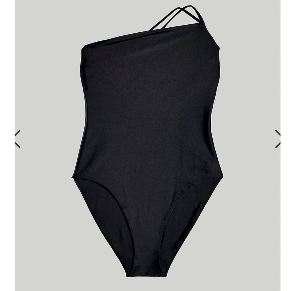 J. Crew Double-Strap One-Shoulder One-Piece Swimsuit